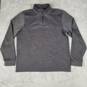 Urban Frontier Men's 1/4 Zip Pullover Gray Long Sleeve Size L Large